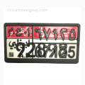 Auto kentekenplaat frame en auto -nummerplaat